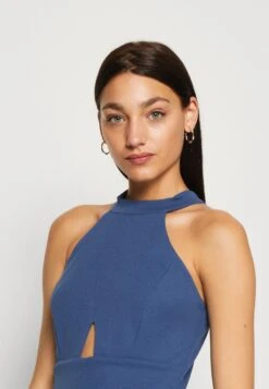 Wal G Hannah Cut Out Maxi - Robe De Cocktail - Denim Blue -Wal G d666dcc861af461cb39010dc29cd06ad