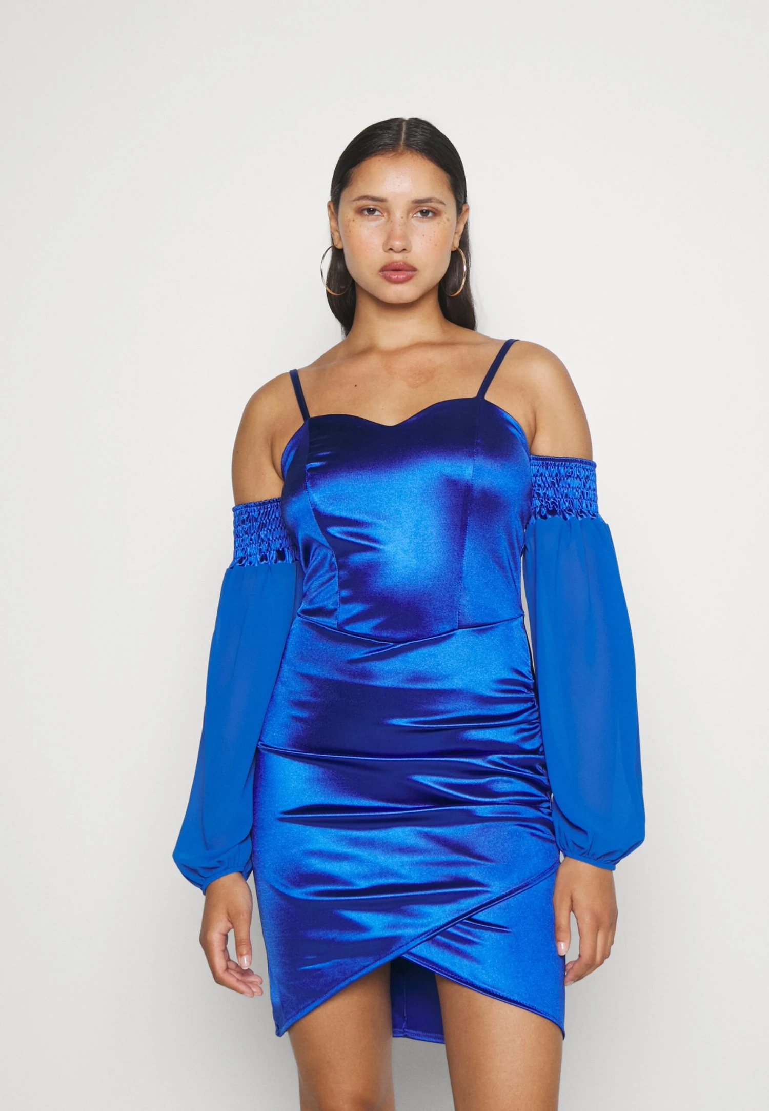 Wal G Dash Sleeve Mini - Robe De Soirée - Electric Blue 5 Wal G Dash Sleeve Mini - Robe De Soirée - Electric Blue – Image 3