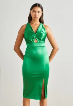 Wal G Mila Cowl Midi - Robe De Soirée - Leaf Green