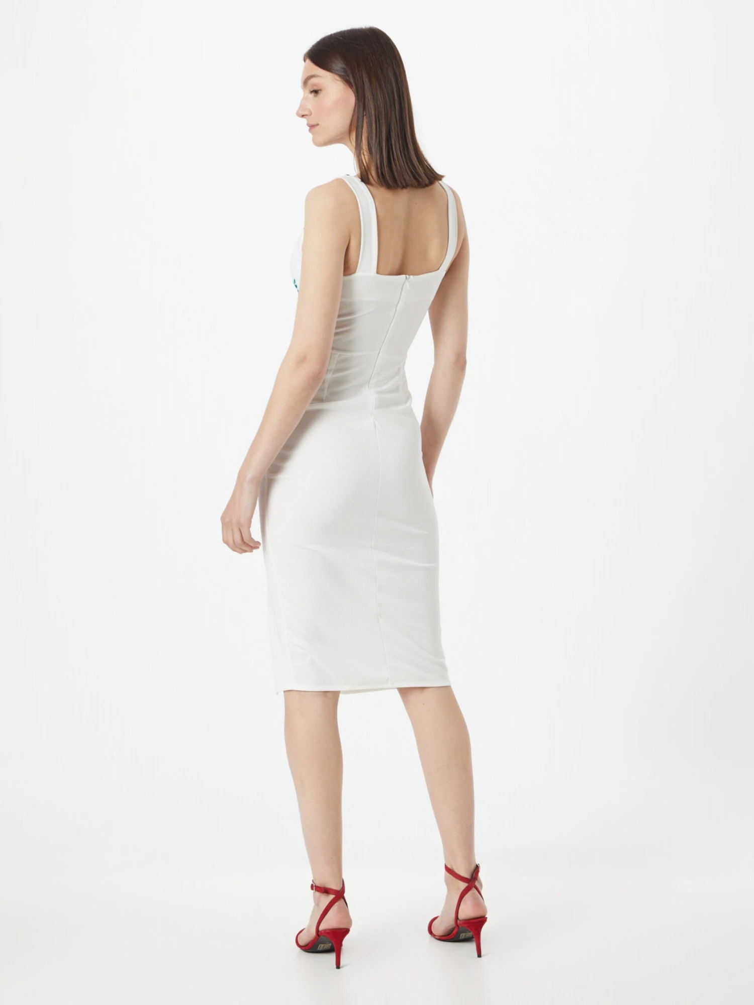 Wal G Mini-robes Robe Femme Blanc 6 Wal G Mini-robes Robe Femme Blanc – Image 4