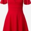 Wal G Mini-robes Robe KARA Femme Rouge -Wal G de37f303983c06ced5afbedb1ac0a8a1