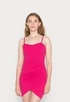 Wal G Isabel Rouched Dress - Robe En Jersey - Fushia