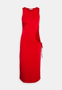 Wal G Ollie Cut Out Midi Dress - Robe De Soirée - Red -Wal G df923152106547b2b2972acd07f6f1b7
