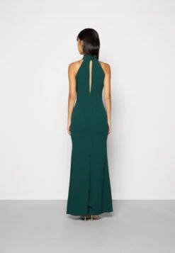 Wal G Sara Halter Neck Maxi Dress - Robe De Cocktail - Forest Green -Wal G e10d118e2d51436c9d20da143160e393