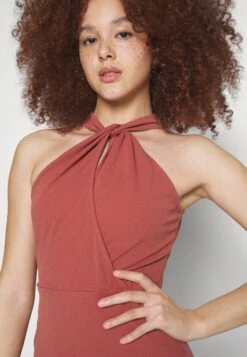 Wal G Halter Midi - Robe Fourreau - Dark Mauve Pink -Wal G e1e277e72c424642a0d9ace64dc8fb11