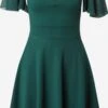 Wal G Mini-robes Robe KARA Femme Vert Foncé