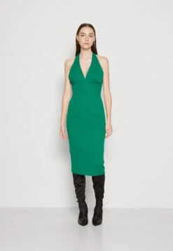Wal G Jack Halter Neck Midi - Robe En Jersey - Leaf Green