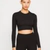 Wal G Roza Back Detail Crop - T-Shirt À Manches Longues - Black -Wal G e41fc40365d74bc09705f7d5dba2a49b