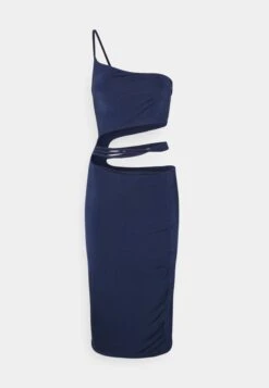 Wal G Queen Cut Out Midi Dress - Robe De Soirée - Navy Blue -Wal G e83b3573a0e3417b82781bd8c317d221