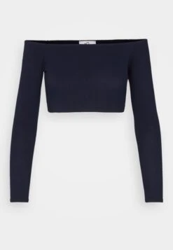Wal G Hollie Off Shoulder Crop - T-Shirt À Manches Longues - Navy -Wal G ea3155239ee34517ac01d24dc0f35c65