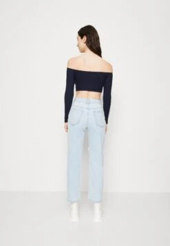 Wal G Hollie Off Shoulder Crop - T-Shirt À Manches Longues - Navy -Wal G ea40babde18944af90469664f7a01896