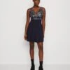 Wal G Belle V Neck Skater Dress - Robe De Soirée - Navy/White -Wal G ebd725ce76b6402dba08dc8d0836a5fd