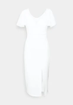 Lembera Sleeve Midi Dress - Robe Fourreau - White -Wal G ed7fc40568ce44659162c2c03637381b
