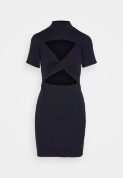 Wal G Willow Cut Out Mini - Robe En Jersey - Navy Blue -Wal G ed9ed56949e54370867629c437f28b40