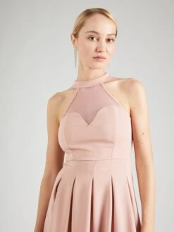 Wal G Mini-robes Robe BERNICE Femme Poudre -Wal G f443eb65ce7442b8e2d085840808c360