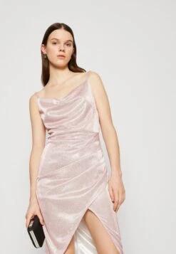 Wal G Party Hallis Shimmer Midi - Robe De Soirée - Pink -Wal G f7f664482b9e4ed1b376bbdec9fbccd6