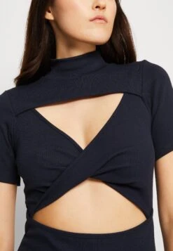 Wal G Willow Cut Out Mini - Robe En Jersey - Navy Blue -Wal G f7f8c5acd70c4660b0898328febcdd3f