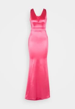 Wal G Nikita V Neck Maxi - Robe De Cocktail - Strawberry Pink -Wal G f89efdbb1b48428ca3faf6277601bd22