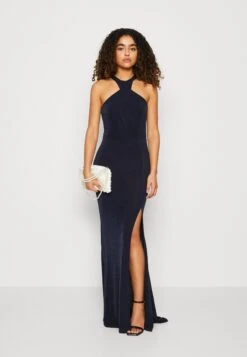 Wal G Arty Knot Maxi - Robe En Jersey - Navy Blue -Wal G fa80097c250247c1907214036977acec