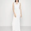 Marietta V Neck Maxi Dress - Robe En Jersey - White -Wal G fafe349b69bd4fee9c8c5ce883decc78