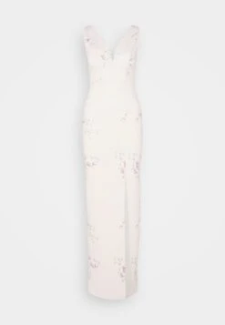 Wal G Wedding Dolly V Neck Print Maxi - Robe En Jersey - Apricot/Multi-Coloured -Wal G fba19d69e4db4c70b93e8c9854c22b71