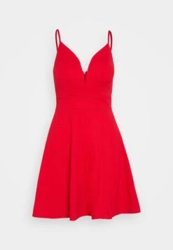 Wal G Vincent Skater Dress - Robe En Jersey - Red -Wal G fc6bebb386d5481fb098207d4dbb4552