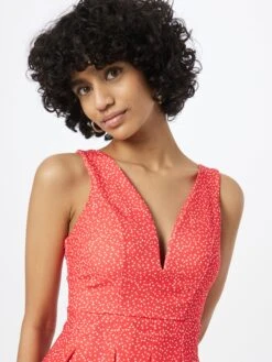 Wal G Robes De Cocktail Robe De Cocktail HALO Femme Rouge -Wal G fd7f51396d4d78dbcf5e869eba1e4ffc